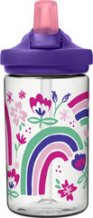 Laste joogipudel Camelbak Eddy+Kids Rainbow Floral, 400 ml, lilla hind ja info | Joogipudelid | hansapost.ee