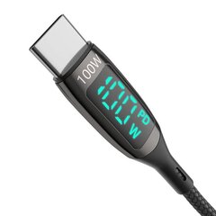 Blitzwolf BW-TC23 USB-C cable to USB-C, 100W 1.8m (black) hind ja info | Juhtmed ja kaablid | hansapost.ee