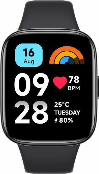 Xiaomi Redmi Watch 3 Active Black цена и информация | Nutikellad, laste nutikellad | hansapost.ee