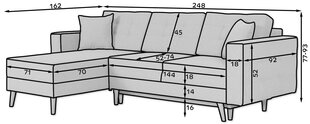 Universaalne nurgadiivan Asgard L, lilla price and information | Corner sofas and corner sofa beds | hansapost.ee