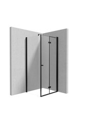 Deante dušikabiin Kerria Plus black mat 80x80,90,100 cm price and information | Shower cabins | hansapost.ee