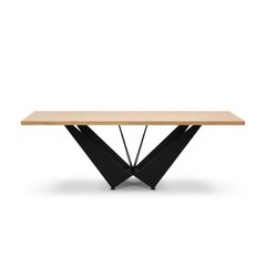 Обеденный стол Micadoni Home Lottie 260x100см, светло-коричневый/черный цвет цена и информация | Кухонные и обеденные столы | hansapost.ee