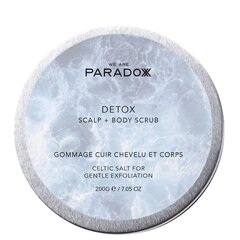 Скраб для тела и кожи головы Мы - Paradoxx Detox Celtic Salt, 200 г цена и информация | Скраб | hansapost.ee