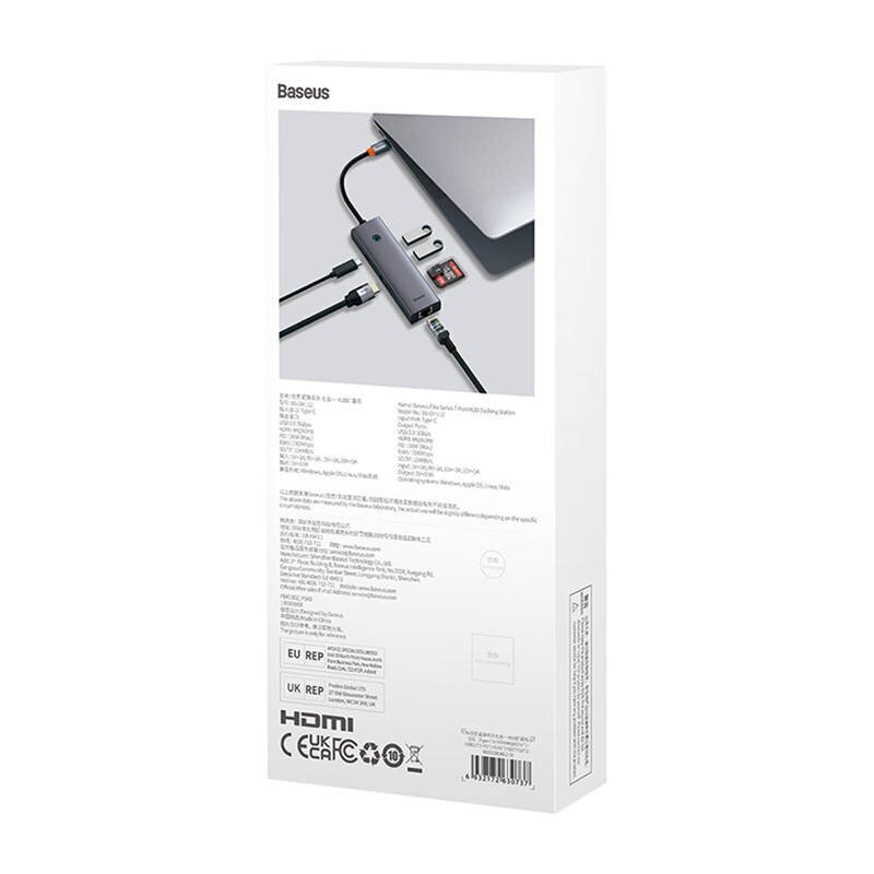 Baseus UltraJoy 7-Port цена и информация | USB adapterid ja jagajad | hansapost.ee