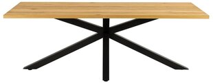Обеденный стол, 70 x 110 x 77 см, коричневый и черный цена и информация | Кухонные и обеденные столы | hansapost.ee