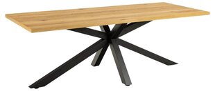 Обеденный стол, 70 x 110 x 77 см, коричневый и черный цена и информация | Кухонные и обеденные столы | hansapost.ee