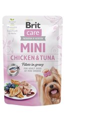 Brit Care Mini Pouch väikest tõugu koertele koos kana ja tuunikalaga, 24x85 g hind ja info | Koerakonservid | hansapost.ee