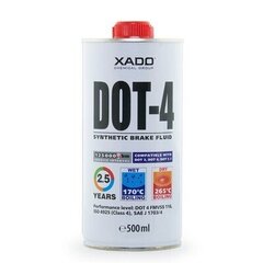 Тормозная жидкость XADO DOT-4 цена и информация | Другие масла | hansapost.ee