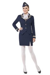 Stjuardessi kostüüm, 4-osaline hind ja info | Kostüümid ja maskid | hansapost.ee