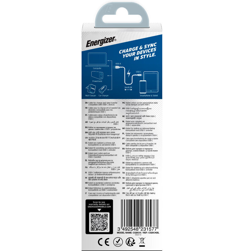 Energizer Ultimate C520CKBL price and information | Mobiiltelefonide kaablid | hansapost.ee