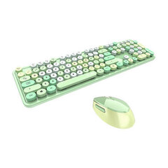 Беспроводной комплект клавиатура+мышь MOFII Sweet 2.4G, бело-бежевый цена и информация | Клавиатура с игровой мышью 3GO COMBODRILEW2 USB ES | hansapost.ee