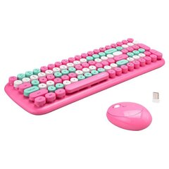 Juhtmevaba klaviatuuri ja hiire komplekt Mofii Candy XR 2.4G, roosa hind ja info | Mofii Arvutid ja IT- tehnika | hansapost.ee