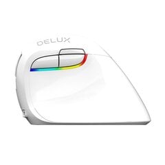 Wireless Vertical Mouse Delux M618Mini DB BT+2.4G 2400DPI (white) hind ja info | Delux Heli- ja videoseadmed, klaviatuurid ja hiired | hansapost.ee