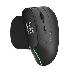 Wireless Ergonomic Mouse Delux MV6 DB BT+2.4G (black) цена и информация | Мыши | hansapost.ee