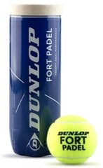 Padelipallid Dunlop Fort Padel Fip, 3 tk. hind ja info | Squash | hansapost.ee