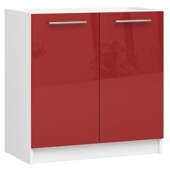 Кухонный шкафчик Akord Oliwia S80, красного/белого цвета цена и информация | Кухонные шкафчики | hansapost.ee