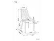 Söögitoolide komplekt Signal Trix Velvet, 4 tooli, must цена и информация | Köögitoolid, söögitoolid | hansapost.ee