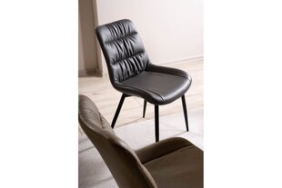 Набор из 4 обеденных стульев Signal Lou, серый/черный цвет цена и информация | Стулья для кухни и столовой | hansapost.ee