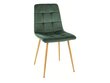 Söögitoolide komplekt Signal Mila D Velvet, 4 tooli, roheline/pruun hind ja info | Köögitoolid, söögitoolid | hansapost.ee