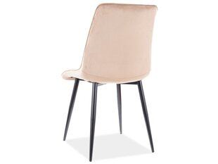 Набор из 4-х обеденных стульев Signal Chic D Velvet, желтый/коричневый цвет цена и информация | Стулья для кухни и столовой | hansapost.ee