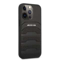 AMG Leather Debossed Lines Case for iPhone 14 Pro Max hind ja info | AMG Mobiiltelefonid ja lisatarvikud | hansapost.ee