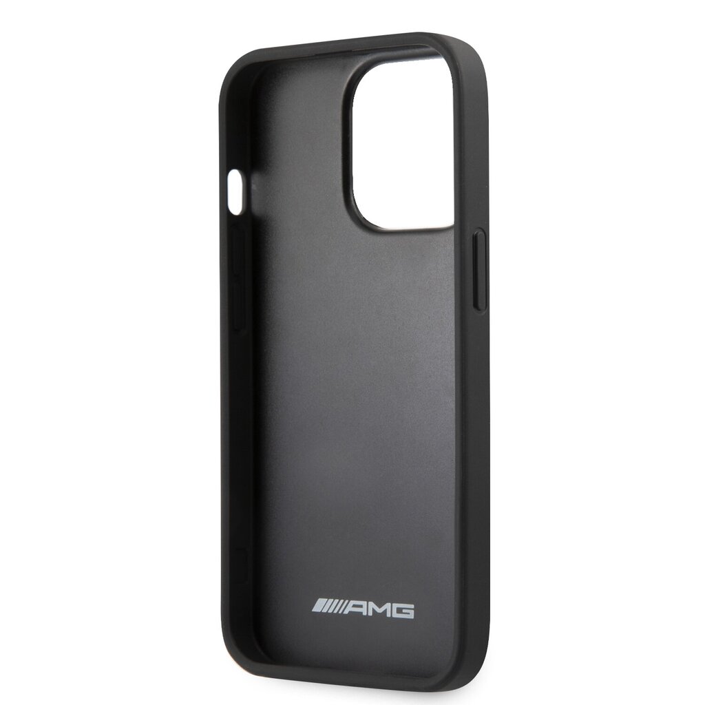 AMG Leather Debossed Lines Case for iPhone 14 Pro Max цена и информация | Telefonide kaitsekaaned ja -ümbrised | hansapost.ee