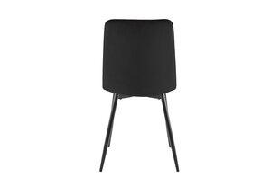 Söögitoolide komplekt Signal Jerry Velvet, 4 tooli, must hind ja info | Köögitoolid, söögitoolid | hansapost.ee