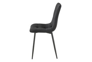 Набор из 4-х обеденных стульев Signal Ivo Velvet, черный цвет цена и информация | Стулья для кухни и столовой | hansapost.ee