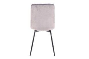 Набор из 4-х обеденных стульев Signal Alan Velvet, бежевый/черный цвет цена и информация | Стулья для кухни и столовой | hansapost.ee