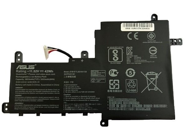 Asus B31N1729 hind ja info | Sülearvuti akud | hansapost.ee