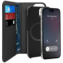 Puro Wallet Detachable iPhone 14 Plus 6,7" 2w1 MagSafe czarne|black PUIPC1467BKMAG1BLK цена и информация | Чехлы для телефонов | hansapost.ee