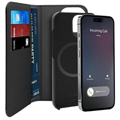 Puro Wallet Detachable iPhone 14 Plus 6,7" 2w1 MagSafe czarne|black PUIPC1467BKMAG1BLK цена и информация | Чехлы для телефонов | hansapost.ee