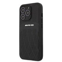 AMG AMHCP13LOSDBK iPhone 13 Pro | 13 6,1" czarny|black hardcase Leather Curved Lines цена и информация | Чехлы для телефонов | hansapost.ee