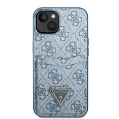 Guess GUHCP13SP4TPB iPhone 13 mini 5,4" niebieski|blue hardcase 4G Triangle Logo Cardslot цена и информация | Чехлы для телефонов | hansapost.ee