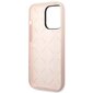 Guess GUHCP14LSLTGP iPhone 14 Pro 6,1" pink hardcase Silicone Triangle цена и информация | Telefonide kaitsekaaned ja -ümbrised | hansapost.ee