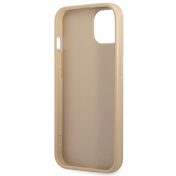 Guess GUHCP14MPSATLE iPhone 14 Plus 6,7" beige hardcase SaffianoTriangle Logo цена и информация | Telefonide kaitsekaaned ja -ümbrised | hansapost.ee