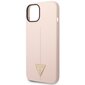 Guess GUHCP14MSLTGP iPhone 14 Plus 6,7" pink hardcase Silicone Triangle hind ja info | Telefonide kaitsekaaned ja -ümbrised | hansapost.ee