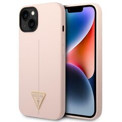 Guess GUHCP14MSLTGP iPhone 14 Plus 6,7" pink hardcase Silicone Triangle hind ja info | Gues Mobiiltelefonid, fotokaamerad, nutiseadmed | hansapost.ee