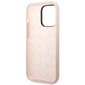 Guess GUHCP14XSLTGP iPhone 14 Pro Max 6,7" pink hardcase Silicone Triangle hind ja info | Telefonide kaitsekaaned ja -ümbrised | hansapost.ee