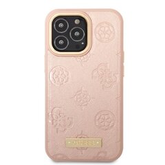 Guess GUHMP13LSAPSTP iPhone 13 Pro | 13 6,1" pink hardcase Peony Logo Plate MagSafe hind ja info | Telefonide kaitsekaaned ja -ümbrised | hansapost.ee