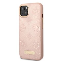 Guess GUHMP13MSAPSTP iPhone 13 6,1" różowy|pink hardcase Peony Logo Plate MagSafe цена и информация | Чехлы для телефонов | hansapost.ee