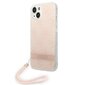 Guess GUOHCP14SH4STP iPhone 14 6,1" pink hardcase 4G Print Strap цена и информация | Telefonide kaitsekaaned ja -ümbrised | hansapost.ee