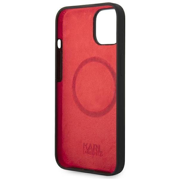 Karl Lagerfeld KLHMP14SSLMP1K iPhone 14 6,1" hardcase black Silicone Plaque Magsafe hind ja info | Telefonide kaitsekaaned ja -ümbrised | hansapost.ee