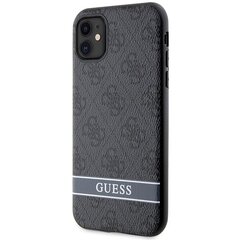 Guess GUHCN61P4SNK iPhone 11 | XR grey hardcase 4G Stripe hind ja info | Telefonide kaitsekaaned ja -ümbrised | hansapost.ee