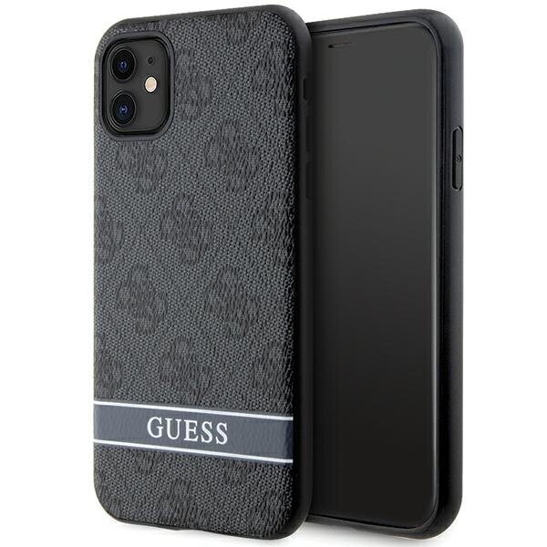 Guess GUHCN61P4SNK iPhone 11 | XR grey hardcase 4G Stripe hind ja info | Telefonide kaitsekaaned ja -ümbrised | hansapost.ee