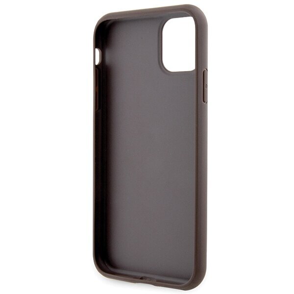 Guess GUHCN61P4SNW iPhone 11 | XR brown hardcase 4G Stripe цена и информация | Telefonide kaitsekaaned ja -ümbrised | hansapost.ee