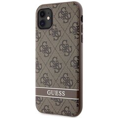 Guess GUHCN61P4SNW iPhone 11 | XR brown hardcase 4G Stripe цена и информация | Чехлы для телефонов | hansapost.ee