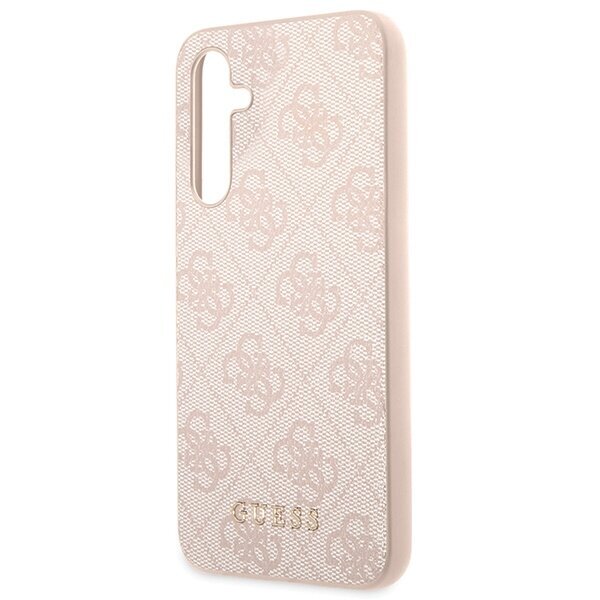 Guess GUHCSA54G4GFPI A54 A546 pink hard case 4G Metal Gold Logo hind ja info | Telefonide kaitsekaaned ja -ümbrised | hansapost.ee