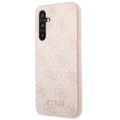 Guess GUHCSA54G4GFPI A54 A546 różowy|pink hard case 4G Metal Gold Logo цена и информация | Чехлы для телефонов | hansapost.ee