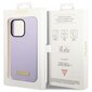 Guess GUHMP14LSBPLU iPhone 14 Pro 6,1" purple hard case Silicone Logo Plate MagSafe цена и информация | Telefonide kaitsekaaned ja -ümbrised | hansapost.ee